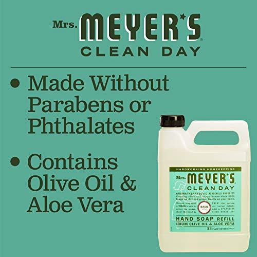 MRS. MEYER'S CLEAN DAY Mrs. Meyer's Clean Day Liquid Hand Soap Refill, 33 Fl Oz (Pack of 2)