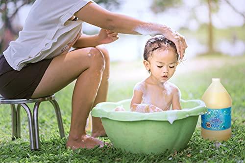 LandLSoap LandLSoap Goat Milk Unscented Pure Castile Soap Liquid for Face, Hand & Body Wash-Hand Made Soap, Vegan, Made in USA, Dry & Sensitive Skin (Half Gallon)