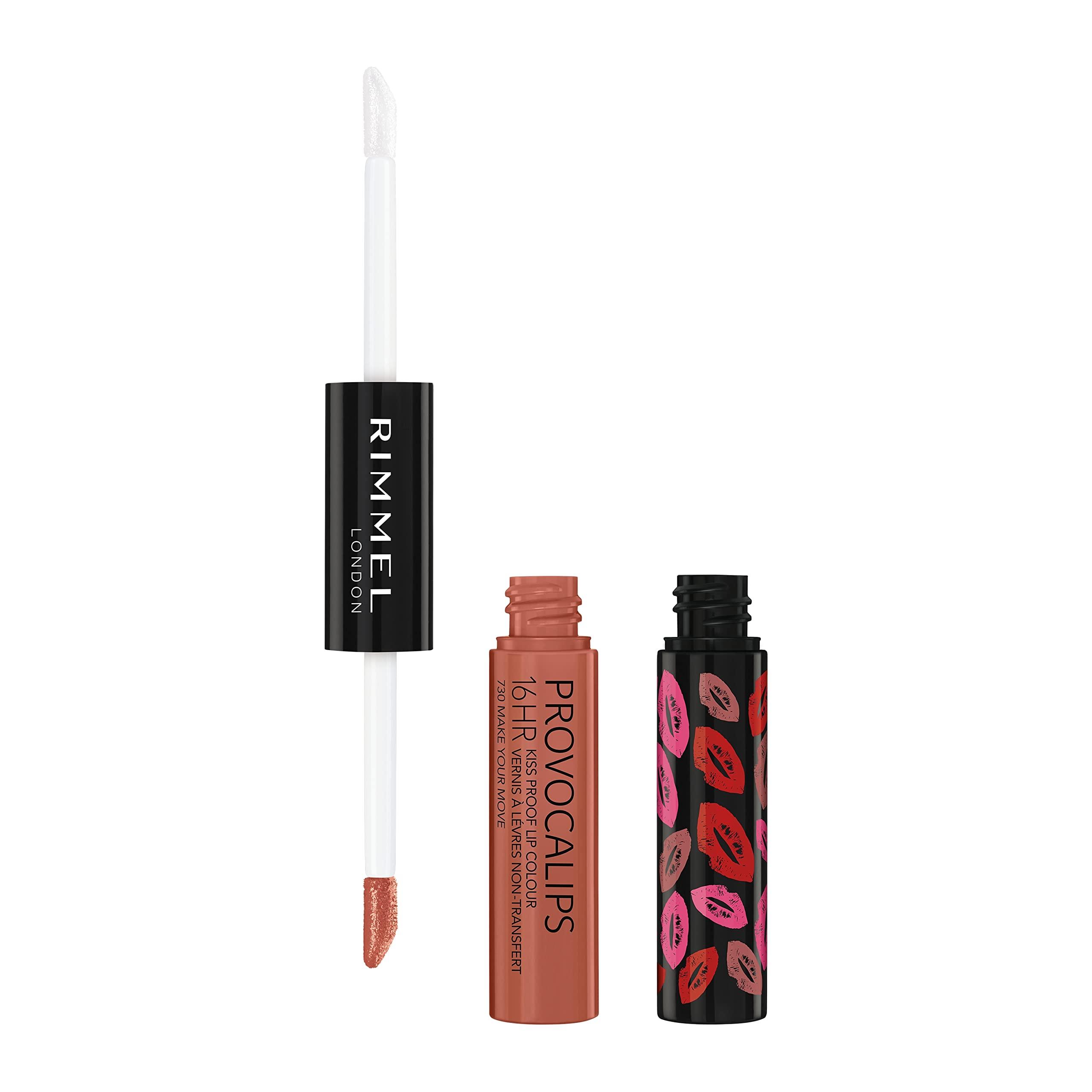 Rimmel Rimmel London Provocalips 16hr Kiss-Proof Lip Color Bundle - 750 Heart Breaker & 730 Make Your Move, 14 fl.oz. Each