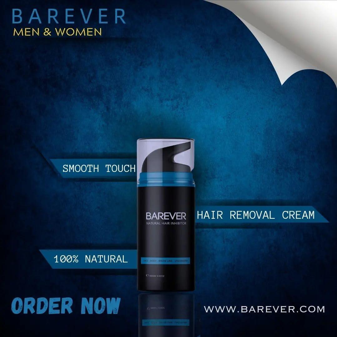 Barever Herbal Barever Permanent Hair Removal Cream Stop Hair Growth Inhibitor Remover