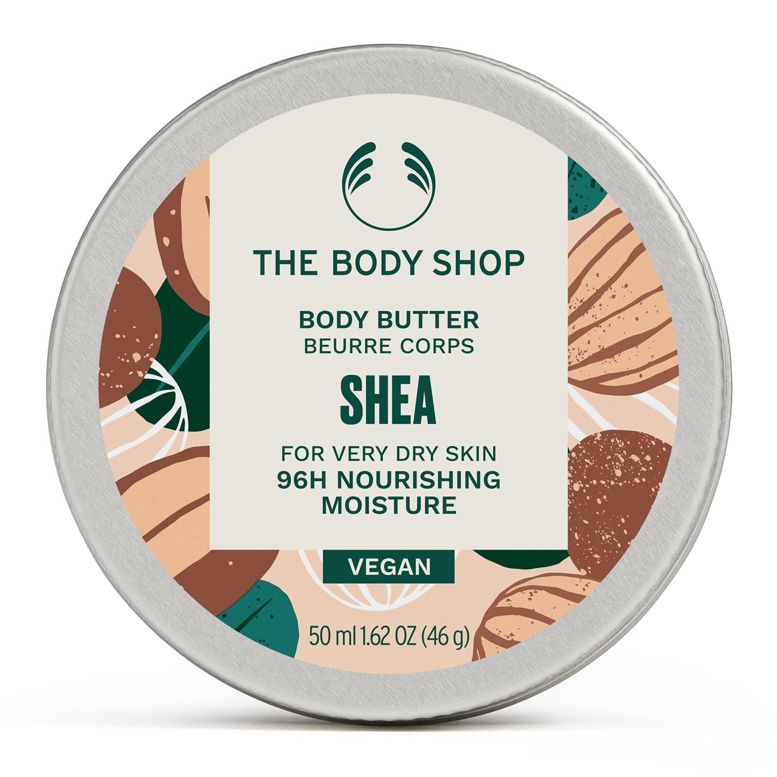 The Body Shop The Body Shop Shea Body Butter Hydrating & Moisturizing Skincare for Very Dry Skin Vegan 1.62 oz