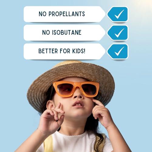 Florida Salt Scrubs Florida Glow SPF 50 Sunscreen Spray - Hawaii 104 Reef Act & Florida Keys Compliant, Broad Spectrum, Water Resistant Sport Sun screen - Child Friendly PABA-Free & Oxybenzone Free (5.5 Fl Oz 1-Pack)