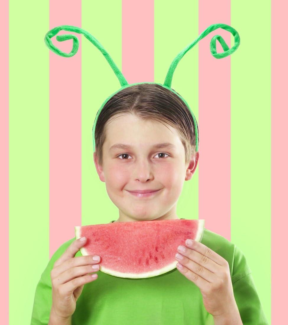 DaliDali Bug Headband Green, Insect Antennae Antenna, Ant Headband, Alien Headband, Bee Headband, Butterfly Headband, Bug Costume for Halloween Festival Cosplay Party Makeup Face Washing, Not for Kis!