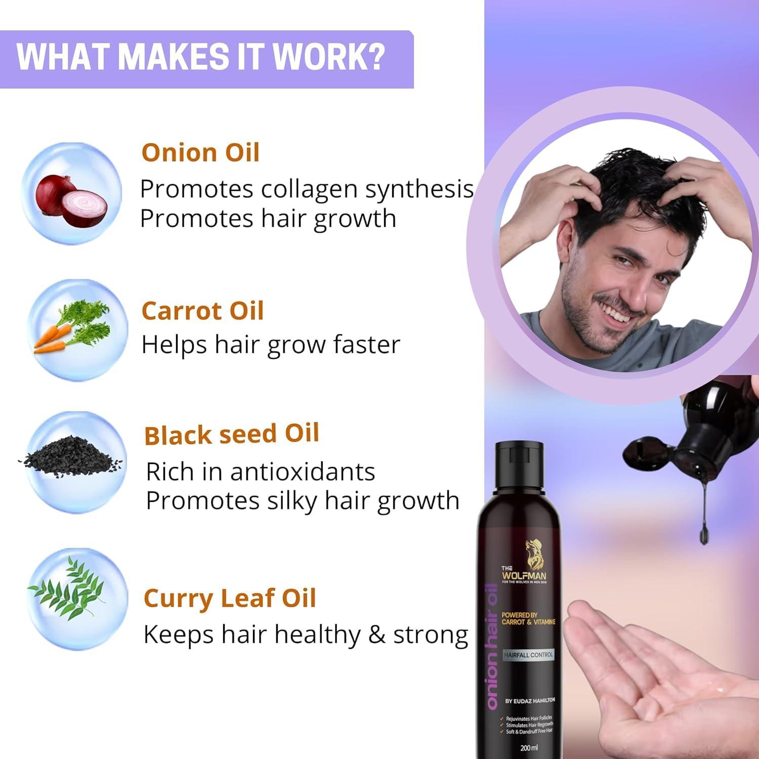 Generic Onion Hair Oil for Hair Growth with Onion | Onion Hair Oil for Root & Scalp Nourishment | For Thicker & Stronger Hair | Controls Hairfall | Cruelty-Free | 200ml