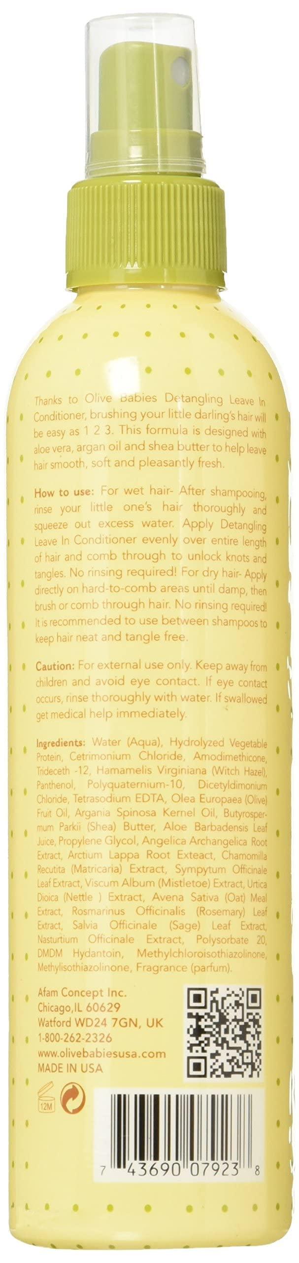 Olive Babies Olive Babies Hair Detangling Leave-in Conditioner Spray, 8 Ounce