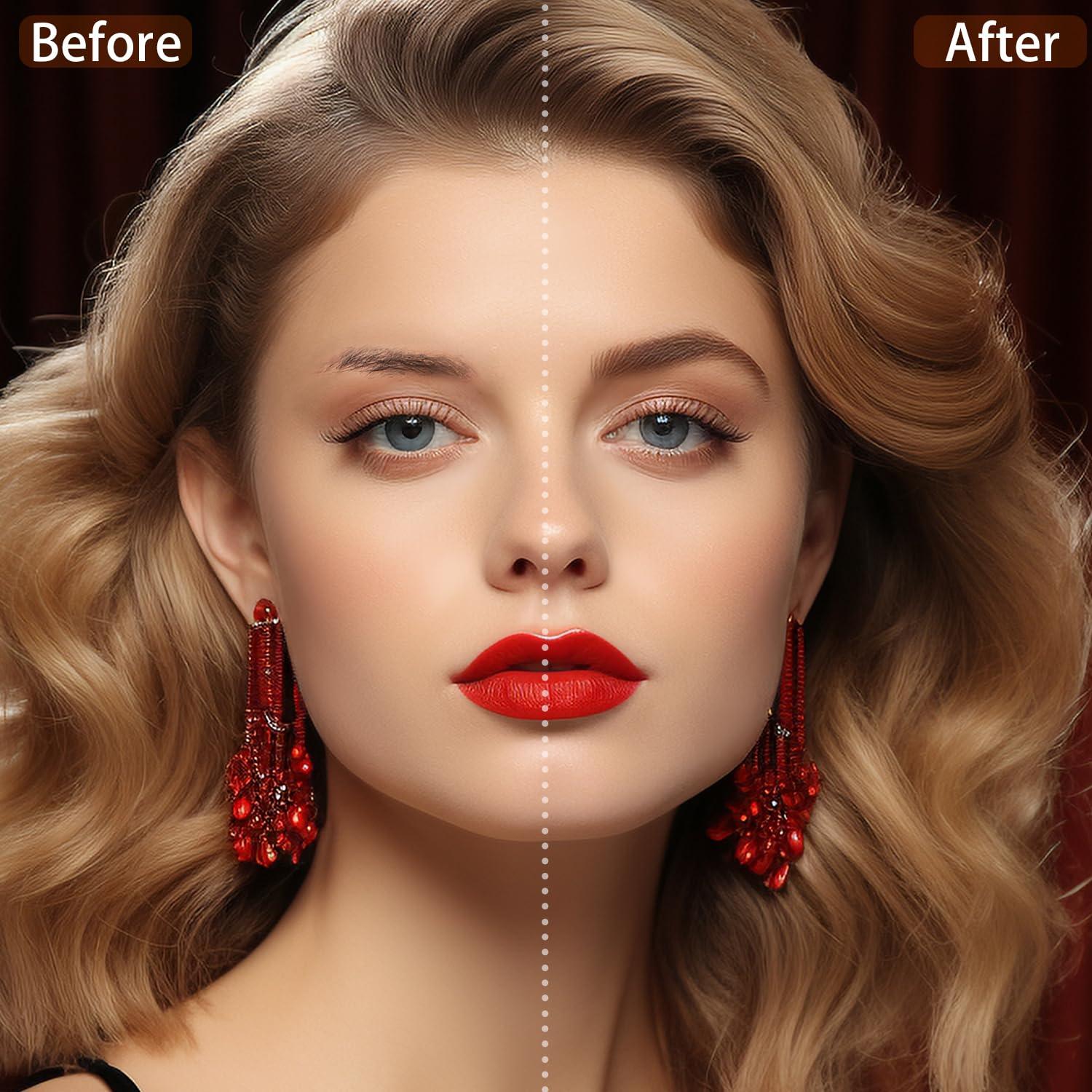 LAVONE Eyebrow Pencil Makeup Kit, with Waterproof 2-IN-1 Microblading Eyebrow Pen, Eyebrow Pomade, Eyeliner and Dual-ended Eyebrow Brush, Brow Pencil Kit for Natural Eyebrows - Medium Brown