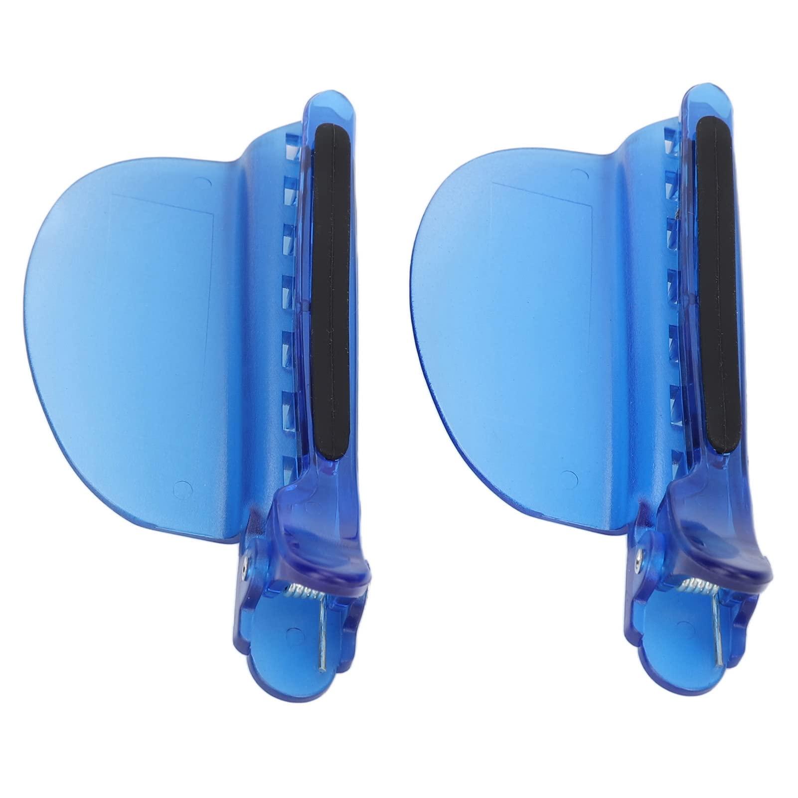 ZJchao ZJchao Sectioning Clip, 2PCS Heat Insulation Clip Set High Temperature Resistant Hair Clip for Wig Extension Hair Highlighting, Blue