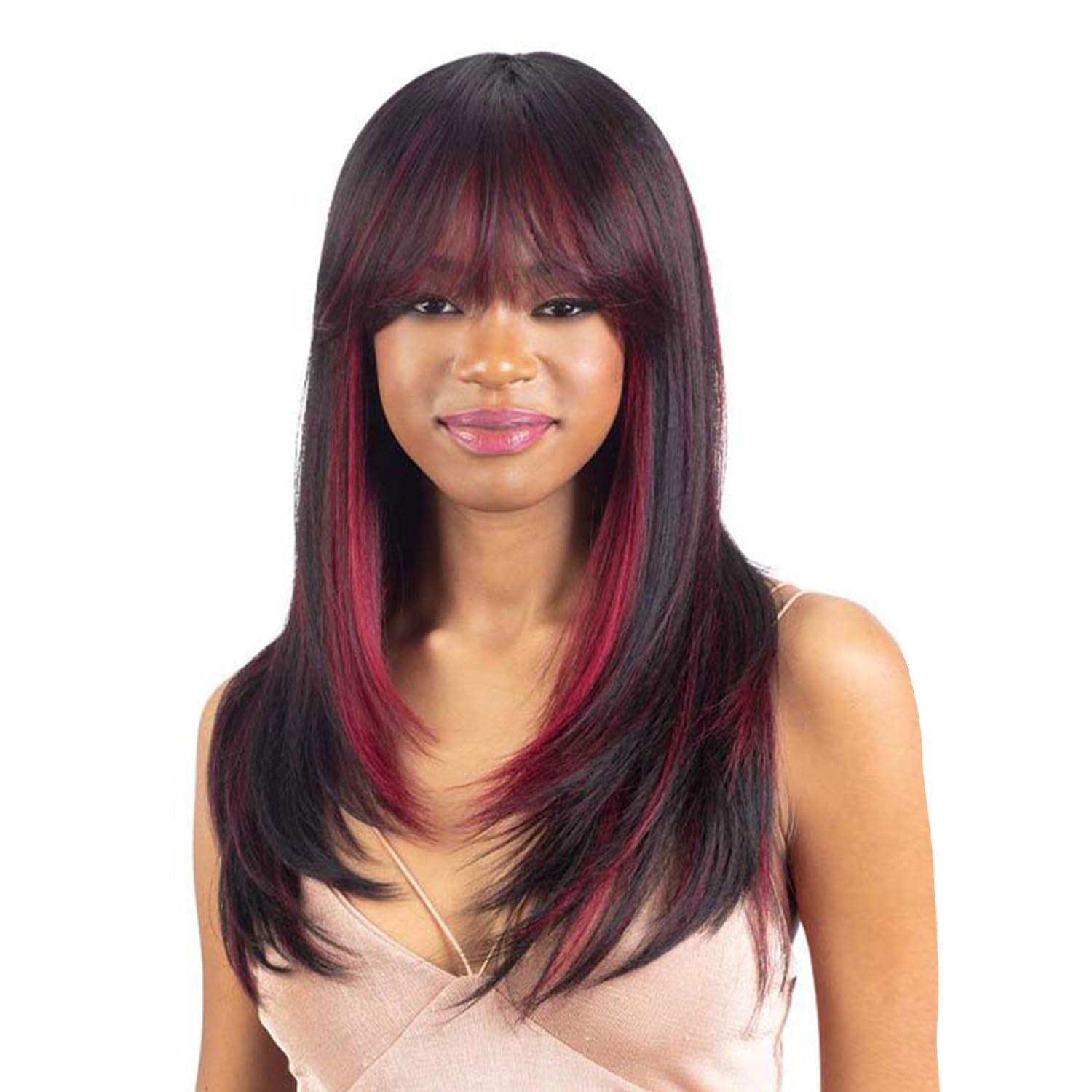 Shake-N-Go Milky Way Human Hair Blend Wig Legacy Geneva (1B)