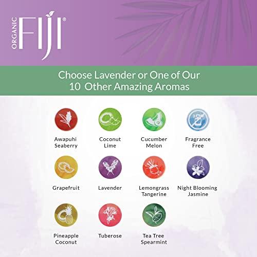 Organic Fiji Coco Fiji Face & Body Lotion Infused With Coconut Oil | Lotion for Dry Skin | Moisturizer Face Cream & Massage Lotion for Women & Men | Lavender 12 oz, Pack of 3