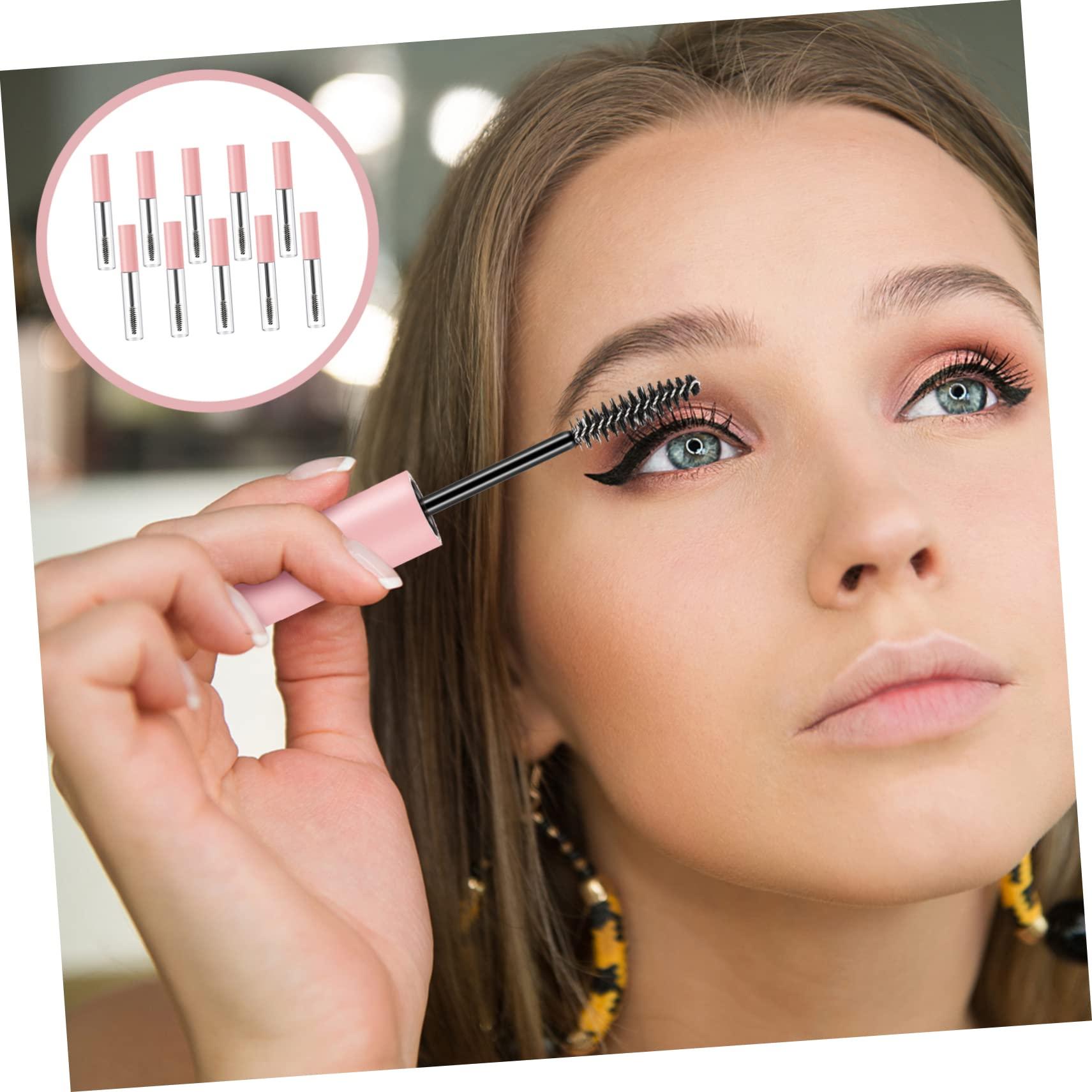 FOMIYES FOMIYES 10pcs Mascara Empty Tube Mascara Volume Mascara Tubes Empty Mascara Tube Clear Empty Eyelashes Mascara Tube Empty Eyelash Mascara Tube Refillable Empty Mascara Palette Plastic Pink