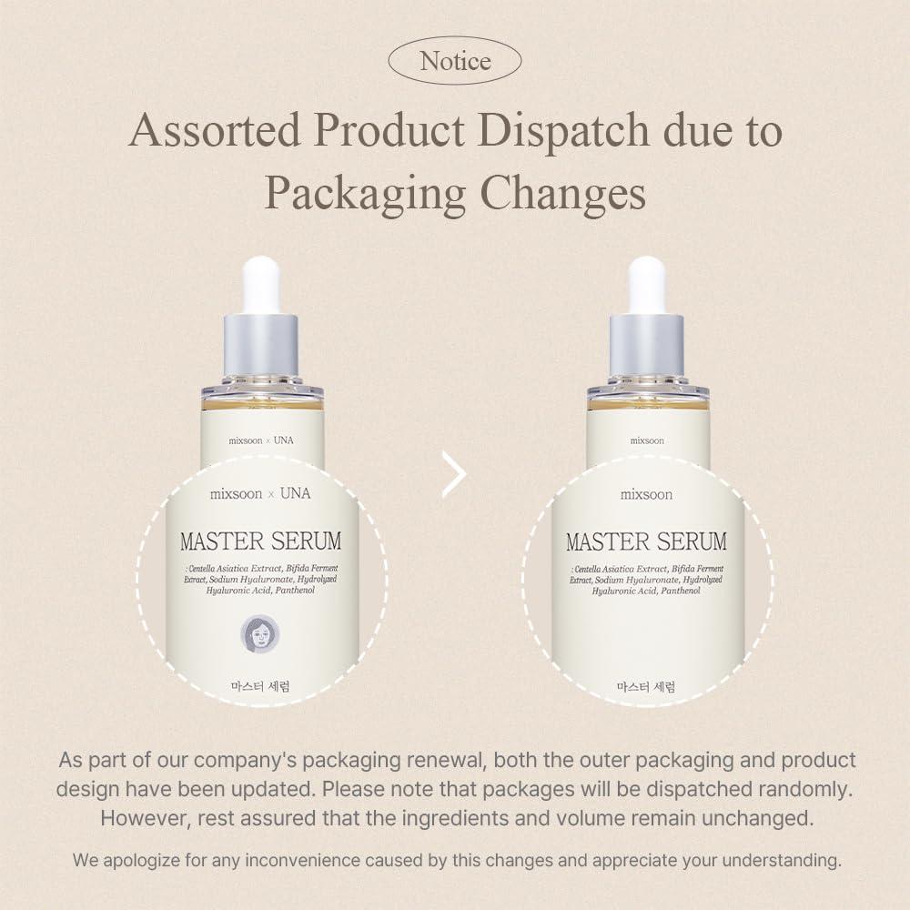 mixsoon [Mixsoon] Master Serum 2.02 fl oz / 60 ml | Moisturizing Serum for Healthy Skin and Improve Skin Barrier | Cruelty Free