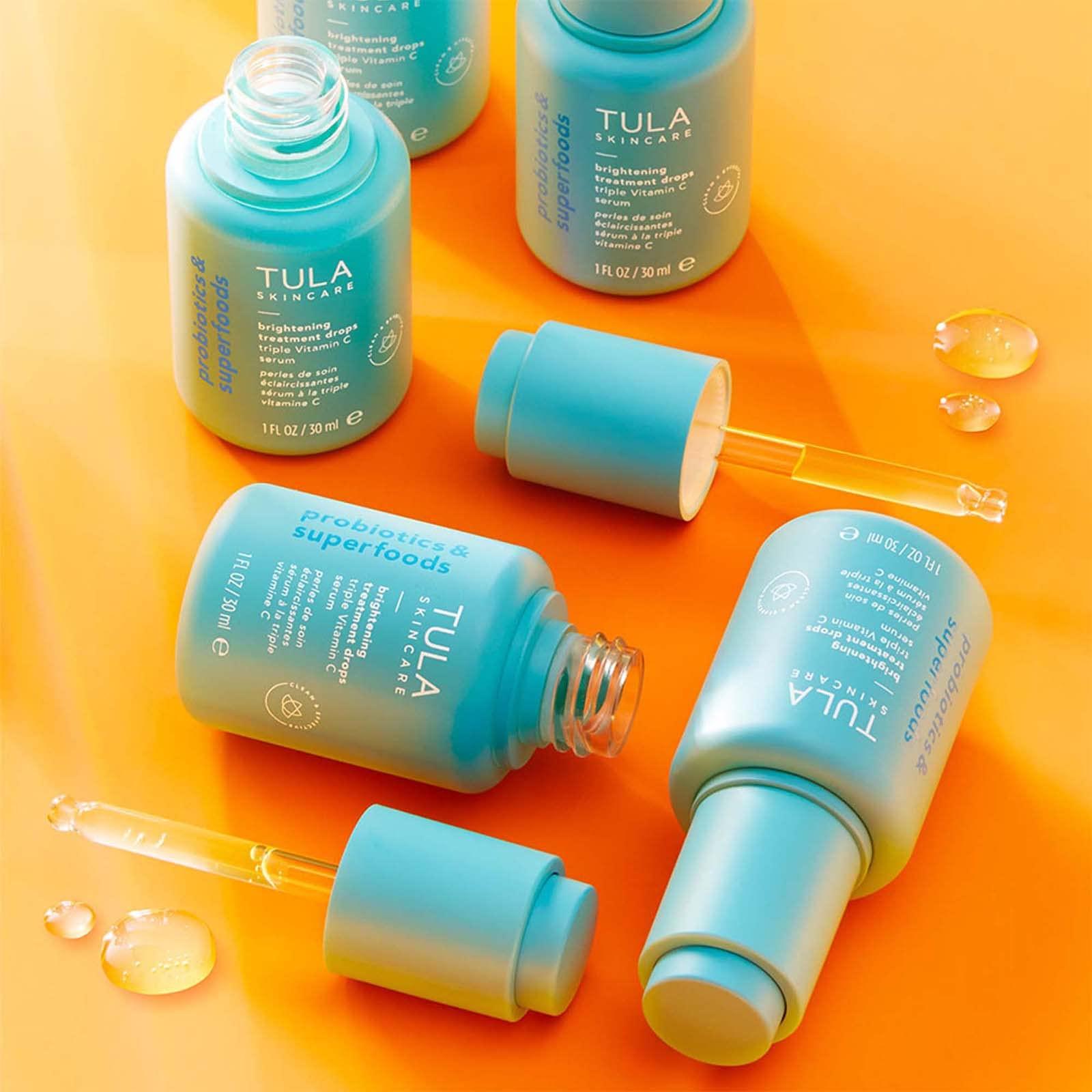 TULA TULA Skin Care Brightening Treatment Drops - Vitamin C Serum, Brightens the Look of Dull Skin & Dark Spots, 1 fl oz.