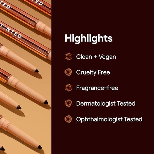 Live Tinted Live Tinted Hueliner Longwearing Pencil Eyeliner - Waterproof, Transfer-Proof, Long-Lasting Formula that Easily Glides On, High-Pigmented Pencil Eyeliner, 0.35g - Brown