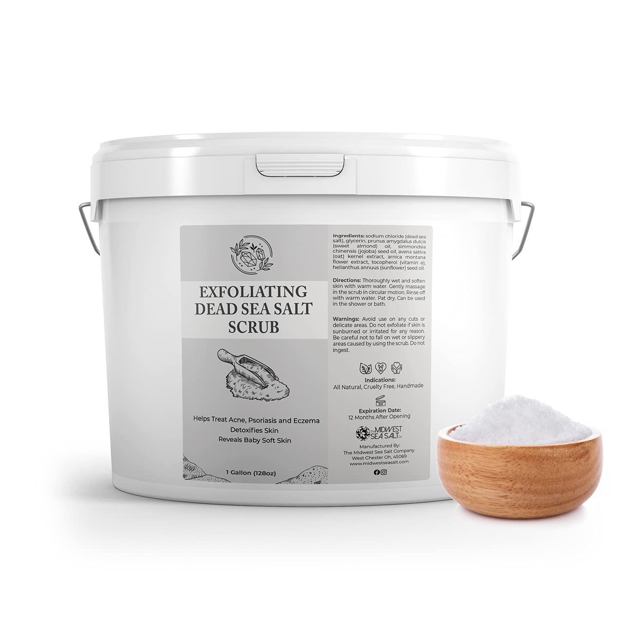 Midwest Sea Salt Company Exfoliating Dead Sea Salt Scrub - 128oz - Chamomile