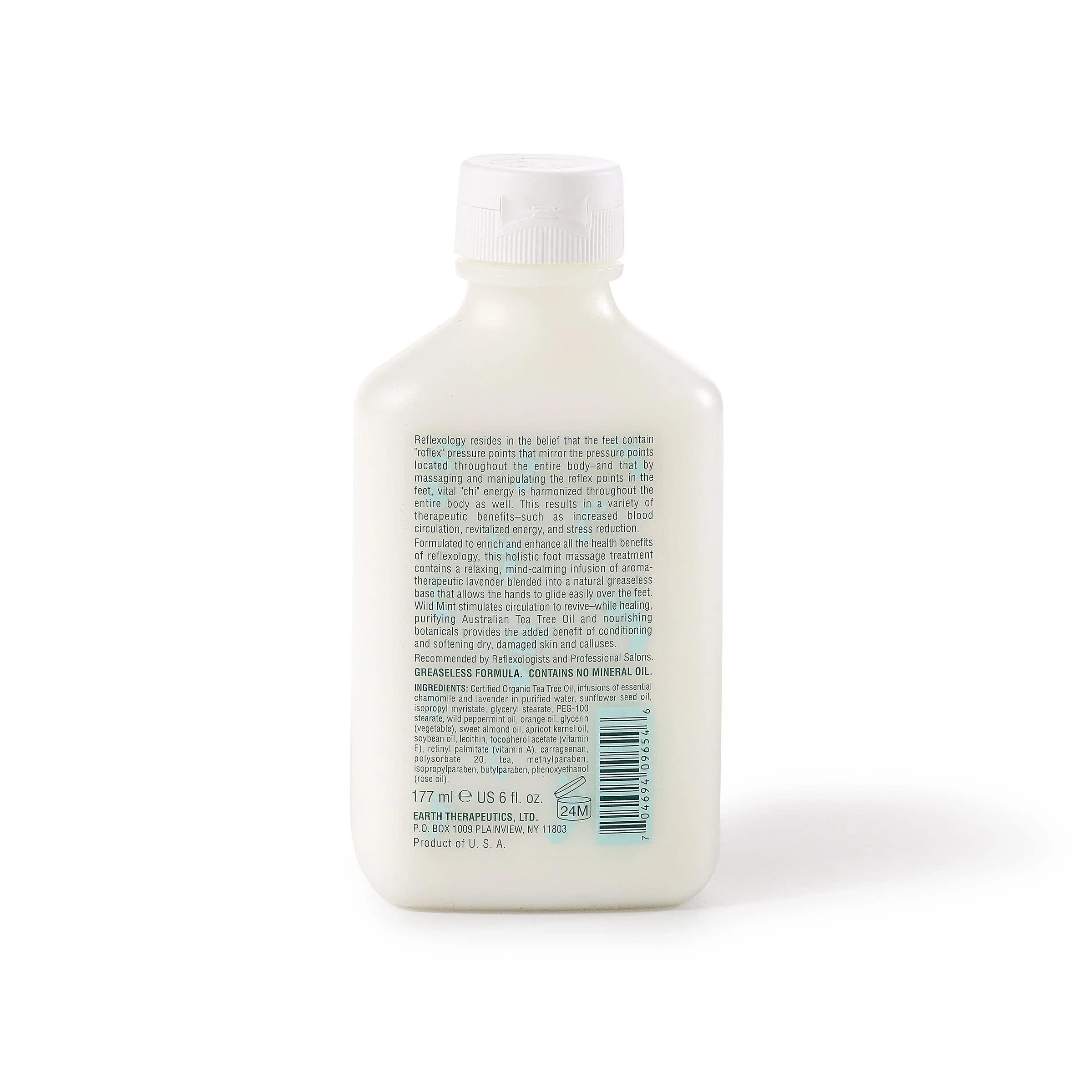 Earth Therapeutics Earth Therapeutics Reflexology Foot Massage Lotion Remove Calluses and Treat Your Dry Feet- Intense Moisturizing Great for Therapeutic Foot Reflexology Massages