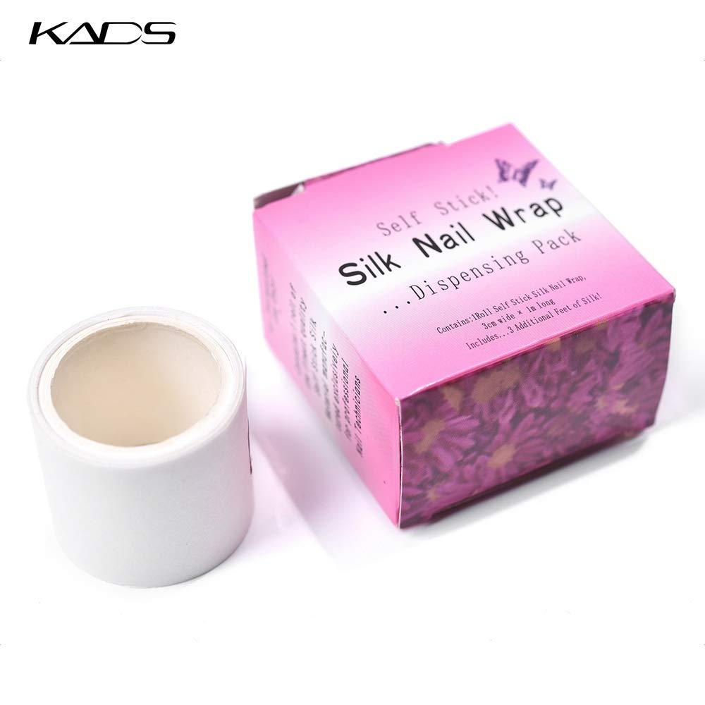 KADS KADS 5 Rolls Nail Repair Fiberglass Silk Wrap Self Adhesive Anti Damage DIY Strong Protect Reinforce Extension StickerNail Protector Tool for Home Use or Salon (5 Rolls)
