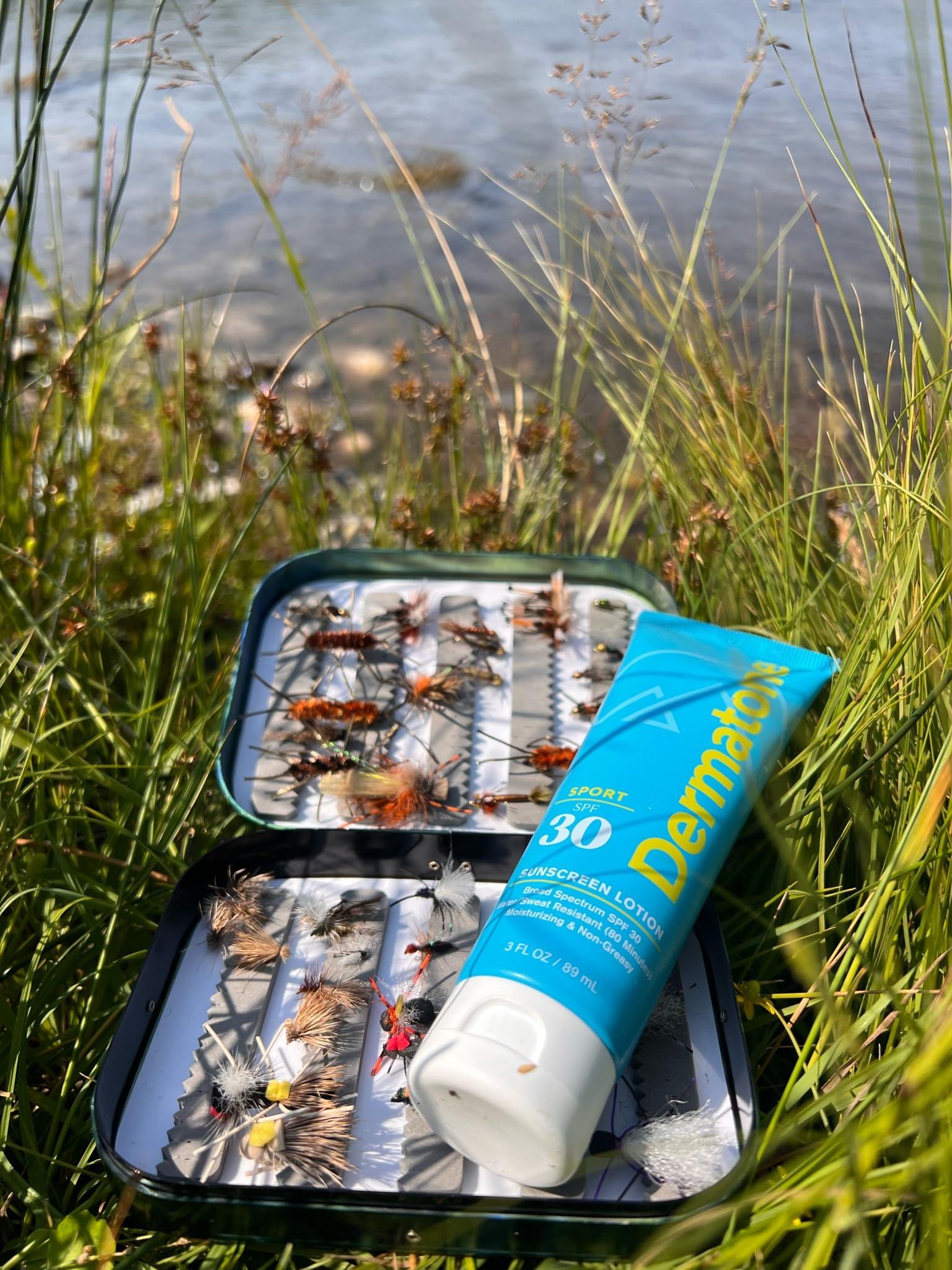 DERMATONE Dermatone Sport Sunscreen Lotion SPF 30 | Water Resistant (80 min), Oxybenzone and Octinoxate Free Sunscreen for Body and Face | Moisturizing Broad Spectrum UVA/UVB Protection SPF Lotion | 3oz