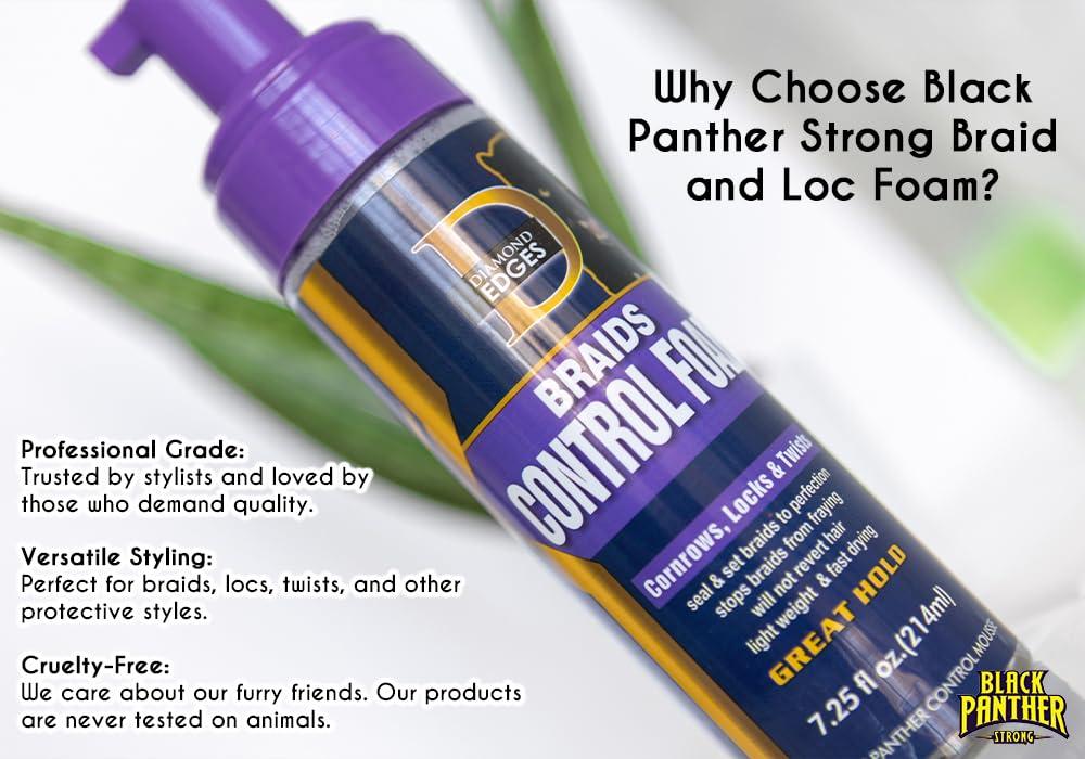 The Roots Naturelle The Roots Naturelle Black Panther Braid Foam & Edge Control (Braid Kit) 2 Pc Pack
