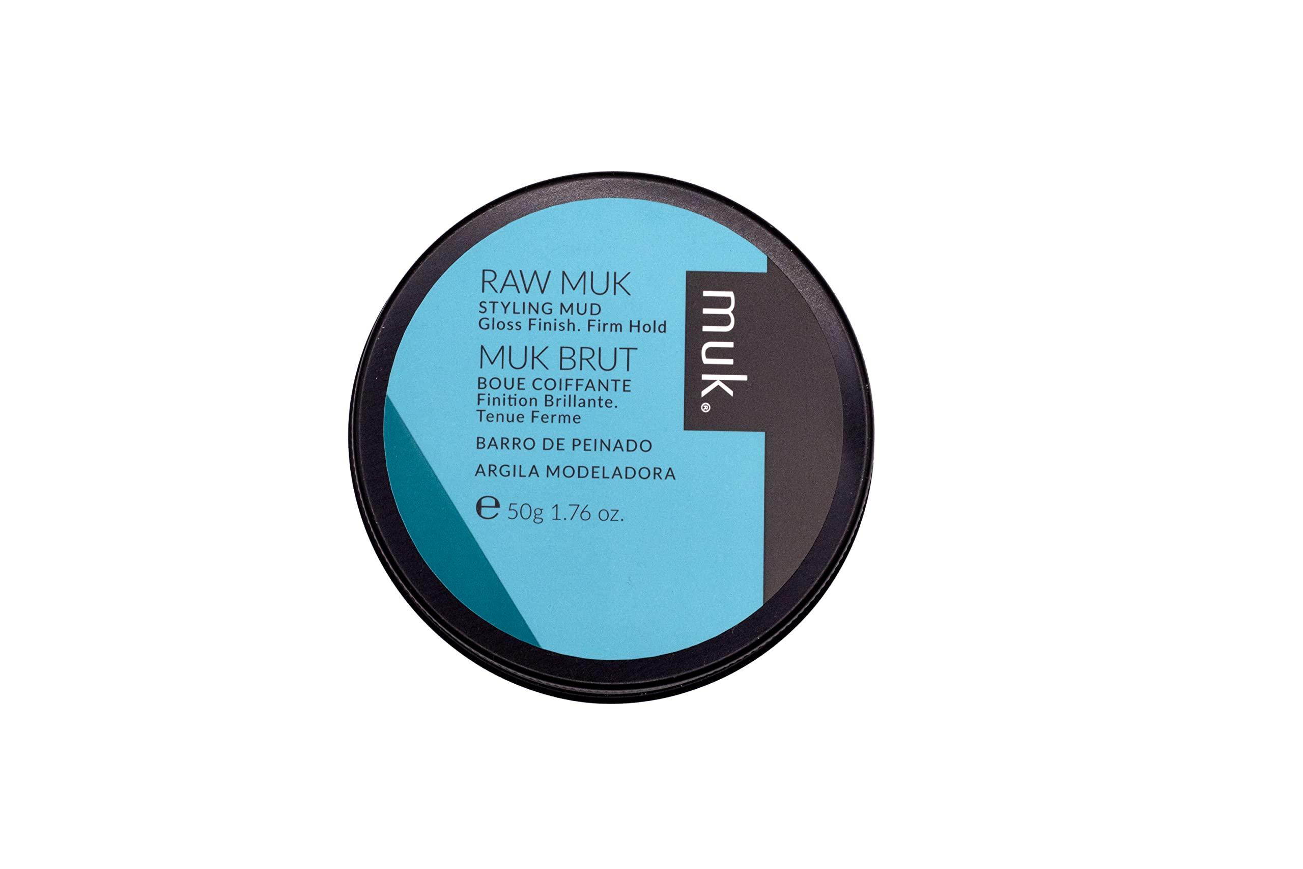 MUK. MUK. Haircare Raw Firm Hold Styling Mud, High Gloss Mud - 1.7oz