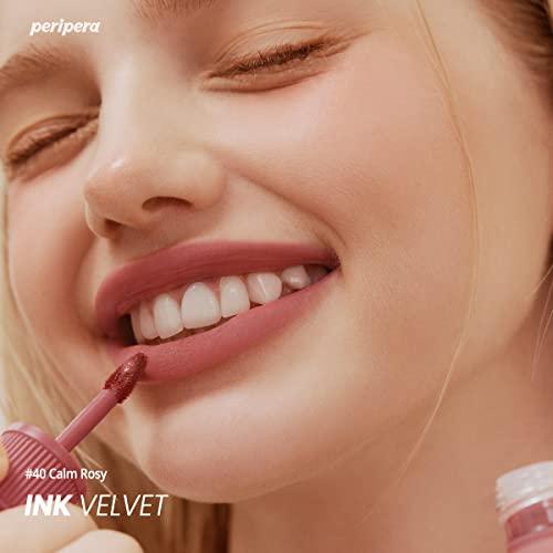 Peripera Peripera Ink the Velvet Lip Tint, High Pigment Color, Longwear, Weightless, Not Animal Tested, Gluten-Free, Paraben-Free (040 CALM ROSY)