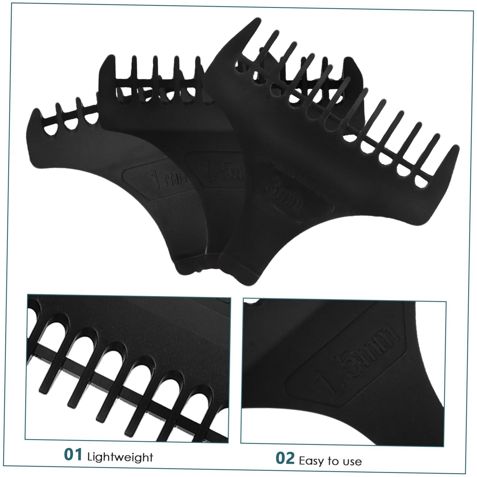 minkissy minkissy Convenient Hair Clipper Guards 1 Set 1.5mm 3mm 1mm Plastic for Accurate Trimming