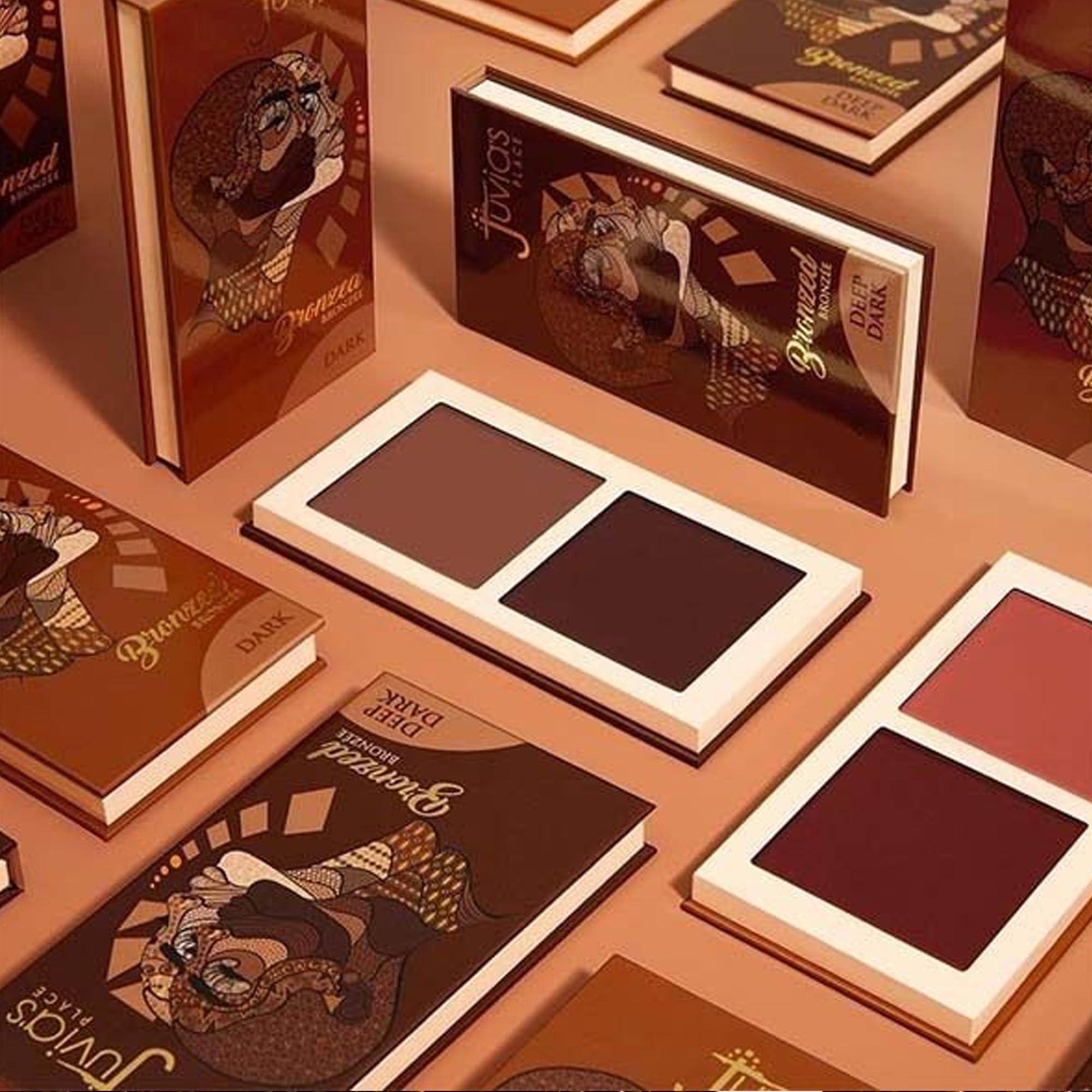 Juvia\'s Place Juvia\'s Place Bronzed Duo Bronzer Light - Soft Matte Bronzer, Contour Powder, Bronzer Pressed Powder, Long-Wearing & Buildable Bronzing Powder - Suitable for Light to Fair Skin Tone