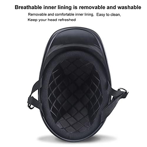 SDFGDFD SDFGDFD Scooter Motorcycle Half Helmet,DOT/ECE Certified Motorcycle Half Open Face Helmet Pea Helmet Four Seasons Outdoor Riding Half Helmet Brain Cap Motorcycle Half Helmet