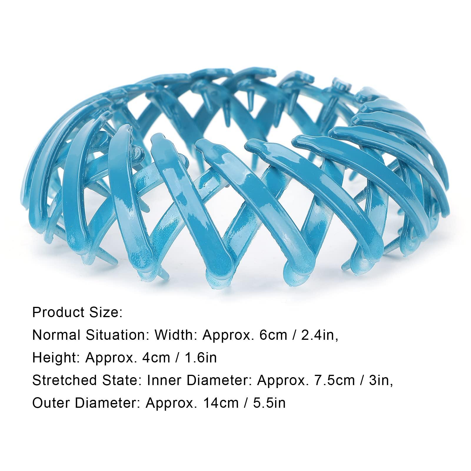 Pongnas Magic Hair Clip,Bird Shaped Hair Clips Expandable Bun Ponytail Holder Hair Claw Clamp Accessories (Blue)