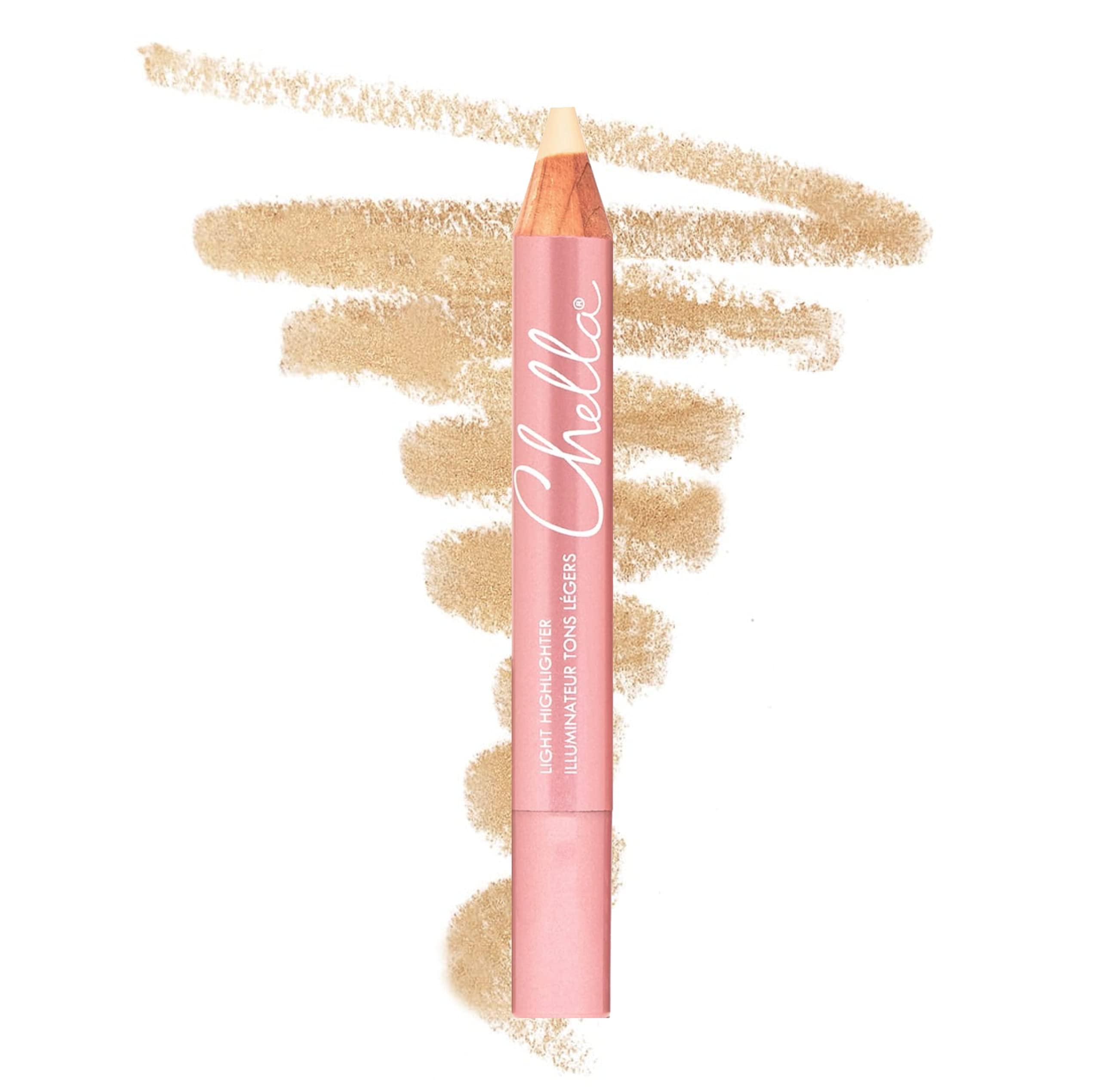 Chella Chella Highlighter Makeup Pencil - Vegan, Cruelty Free, Paraben Free, Gluten Free - Use as a Highlighter, Concealer and Under Eye Liner (Light Matte)