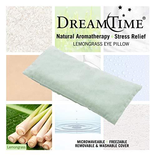 DreamTime DreamTime Lemongrass Eye Pillow Natural Herbal Mask for Relaxation Create A Spa Experience at Home, Green, 1 Count