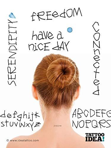 3ntini Tattoo Fonts - Lettering Scripts Tattoo Flash Design Book 64-Pages