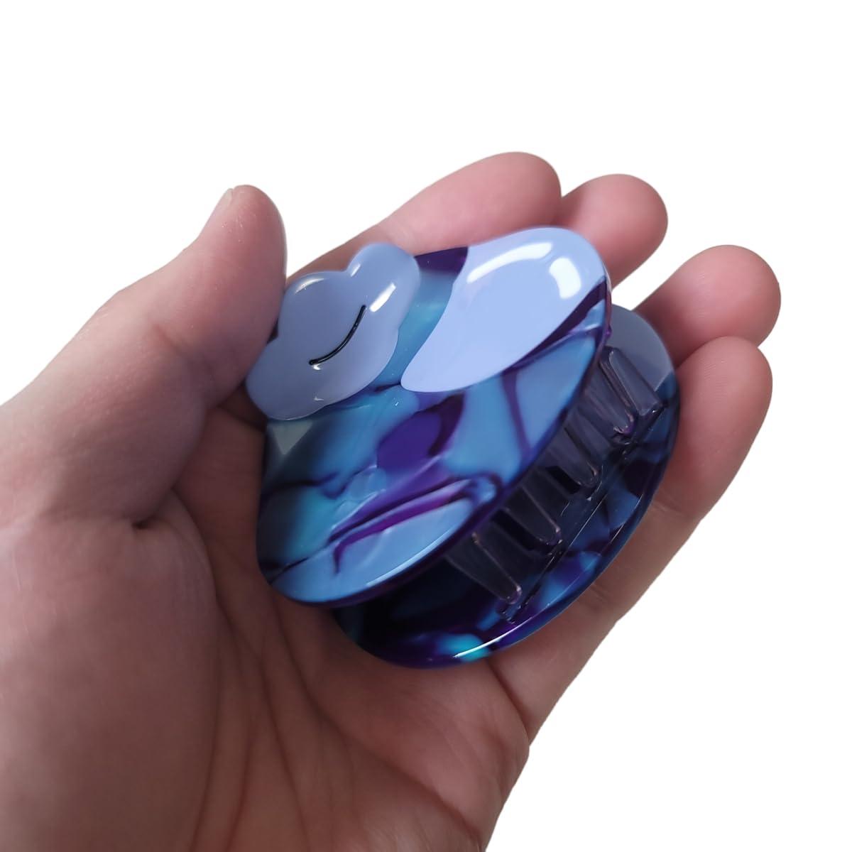 Clip Sugar Funny Blueberry Hair Clip,Acetate Hair Clip,Small Claw Clip for Women, 1 Count (Pack of 1)