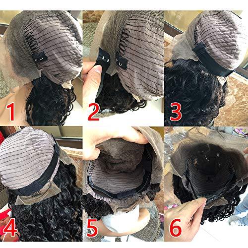 zigzag hair ZigZag Hair 5pcs Adjustable Elastic Band with Hooks for Wigs/Lace Closure/Lace Frontal Sewing Band Black 1.2inch width 9.5inch length (Black-5pcs)