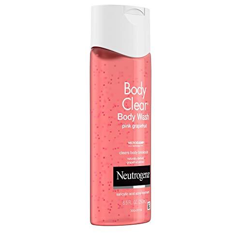 Neutrogena Neutrogena Body Clear Acne Treatment Body Wash with Salicylic Acid Acne Medicine, Pink Grapefruit Body Acne Cleanser to Prevent Breakouts on Back, Chest & Shoulders, 8.5 fl. oz, 3 Pack