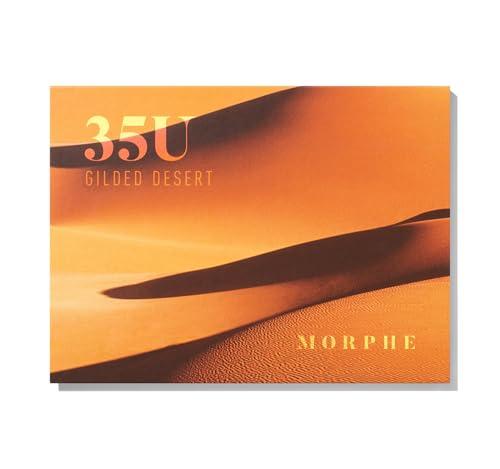 MORPHE Morphe 35U Makeup Palette - Gilded Desert Artistry Palette with Deep Metallics, Shimmers & Matte Pressed Pigments - Made to Build, Blend & Layer for Everyday, Versatile Makeup Looks (1.98 oz)