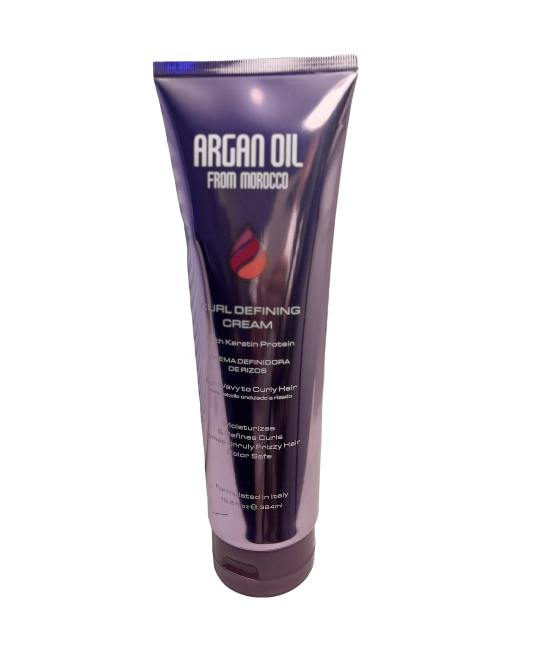 Argan Argan Oil from Morocco Curl Defining Cream with Keratin & Silk Protein, 13 fl.oz. (384 ml)