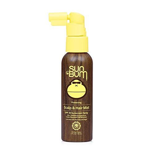 Sun Bum Sun Bum Original SPF 30 Sunscreen Scalp and Hair Mist I Vegan and Hawaii 104 Reef Act Compliant (Octinoxate Oxybenzone Free) I Broad Spectrum UVA/UVB Sunscreen Spray with Vitamin E I 2 OZ