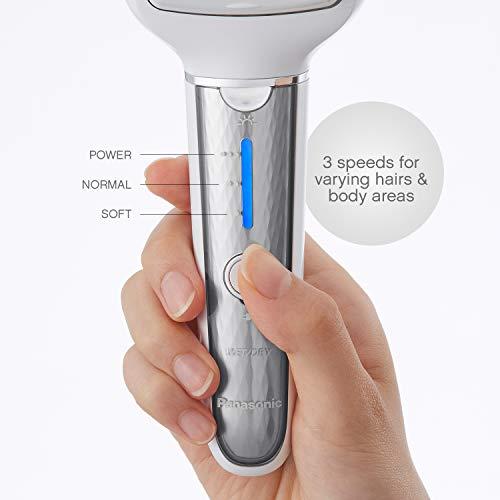 Panasonic Panasonic Cordless Shaver & Epilator for Women With 7 Attachments, Gentle Wet/Dry Hair Removal, Foot Scrubber & Body Cleansing Brush, ES-EL9A-S