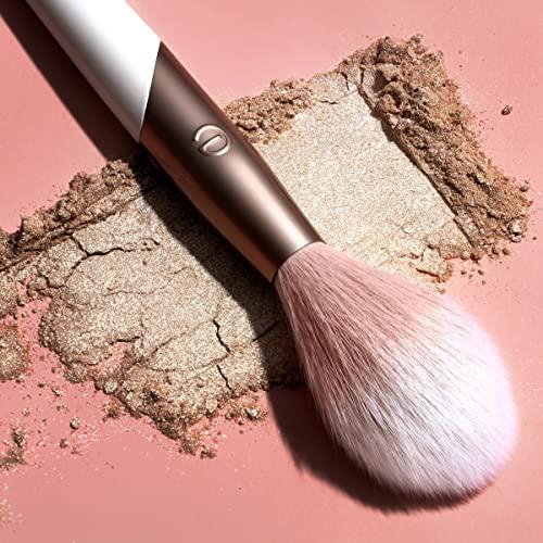 EcoTools EcoTools Luxe Soft Highlighter Makeup Face Powder Brush, Sheer, Luminous Glow, Premium Quality Makeup Brush, Ultra Soft, Synthetic Bristles, Eco Friendly Face Brush, Cruelty-Free, 1 Count (Pack of 2)