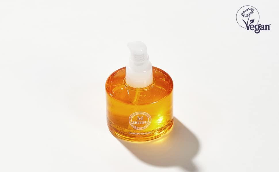 British M British M Annatto Hair Oil (2.36 fl.oz) + Hot Curling Ceramic Brush (43mm)