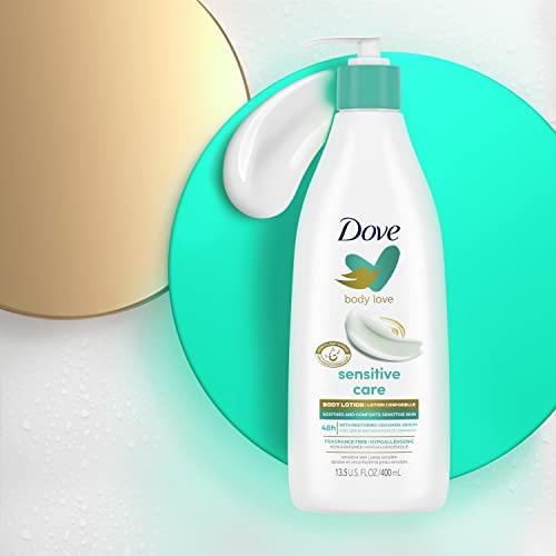Dove Dove Body Love Sensitive Care Body Lotion Pack of 3 Soothes and Comforts Sensitive Skin Hypoallergenic Lotion with Restoring Ceramide Serum 13.5 oz