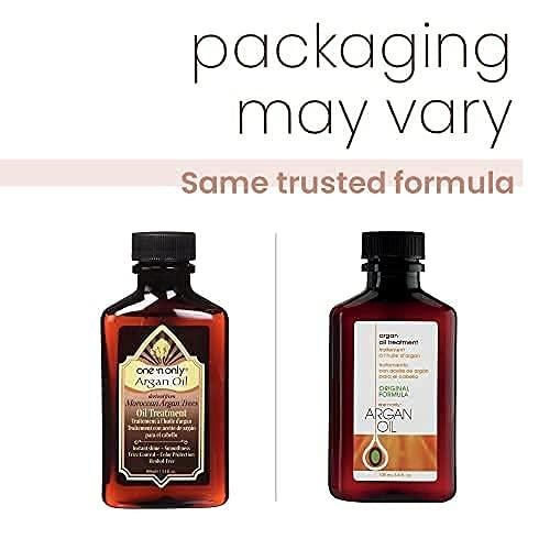 one 'n only one \'n only Argan Oil Hair Treatment - Hair Oil Smoothes and Strengthens Dry Damaged Hair, Eliminates Frizz, Creates Brilliant Shines, Non-Greasy Formula, 3.4 Fl. Oz