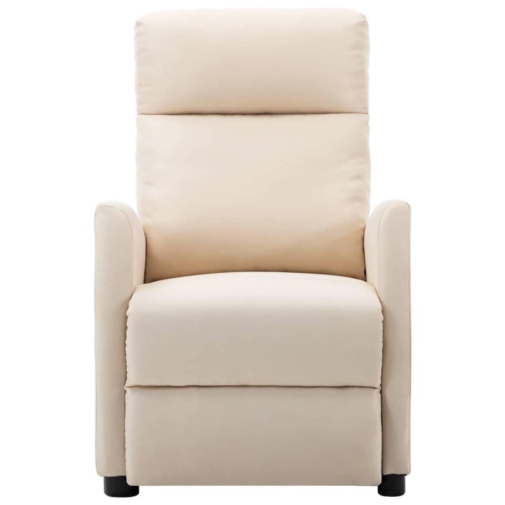 YITHOPI YITHOPI Relaxation armchairs Loungers Massage Reclining Chair Cream Fabric Electric Massage Chair with headrest, Bedroom/Living Room/Office 26.4" x 33.9" x 39.4" (W x D x H)