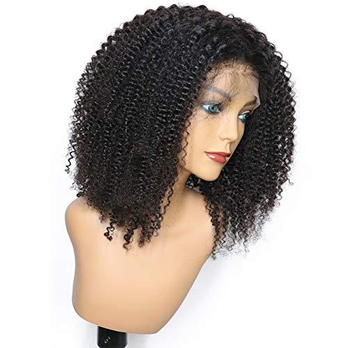 Nicewig Hair Coarse Curly 4B 4C Afro Kinky Curly Full Lace Human Hair wigs Deep Kinky Curly 150% Density Full Lace Wigs for Black Women with Baby Hair 8"inch