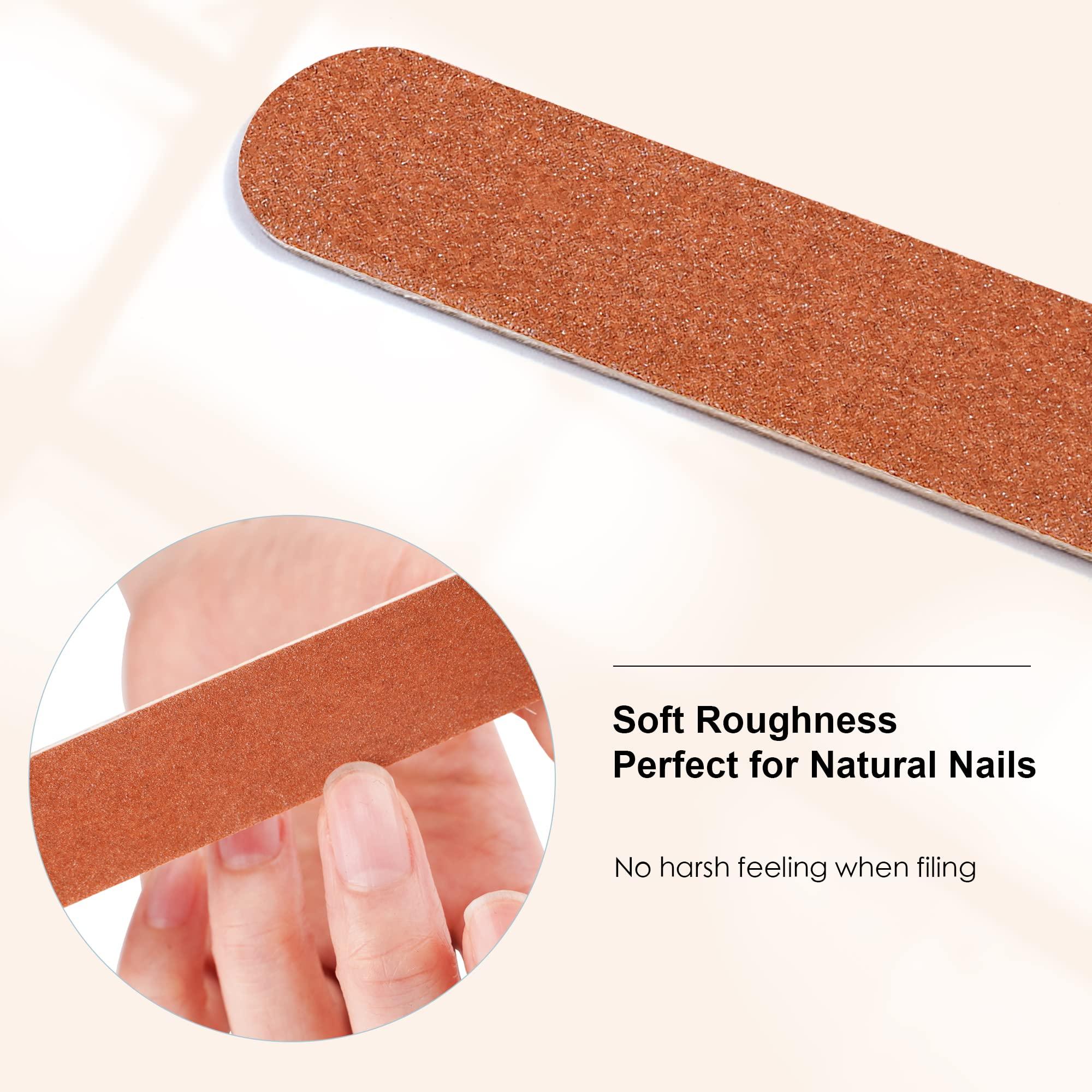 CANVALITE Canvalite Nail File Large Emery Boards for Nails,180 Grit Nail Files for Natural Nails, Thin Emory Nail File Pack Manicure Tool for Home Use 12PCS