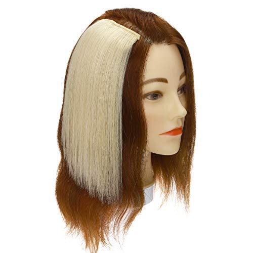 S-noilite S-noilite Hair Extensions for Short Hair Clip in Human Hair 1PCS 2 Clips Clip in Hairpieces Remy Hair For Women with Thinning Hair Add Hair Volume 12g 8Inch-Bleach White