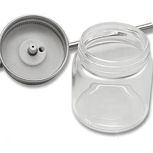 Jojomis Jojomis Pack of 2 Aluminum Caps Talc Powder Blower Puffer Barbers Talcum Dispenser Bottle