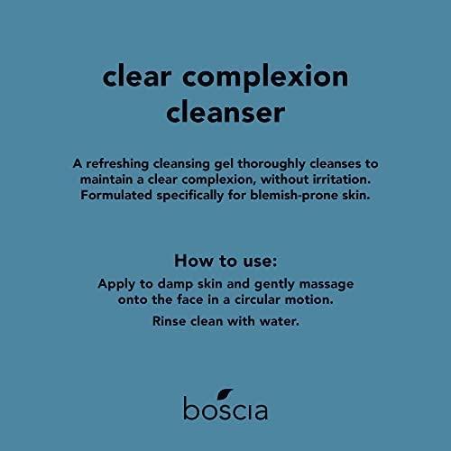 BOSCIA Boscia Clear Complexion Cleanser - Vegan Cruelty-Free Daily Face Wash & Pore Minimizer - Natural Clean Skin Care - Acne & Blackhead Remover -5.07 fl oz