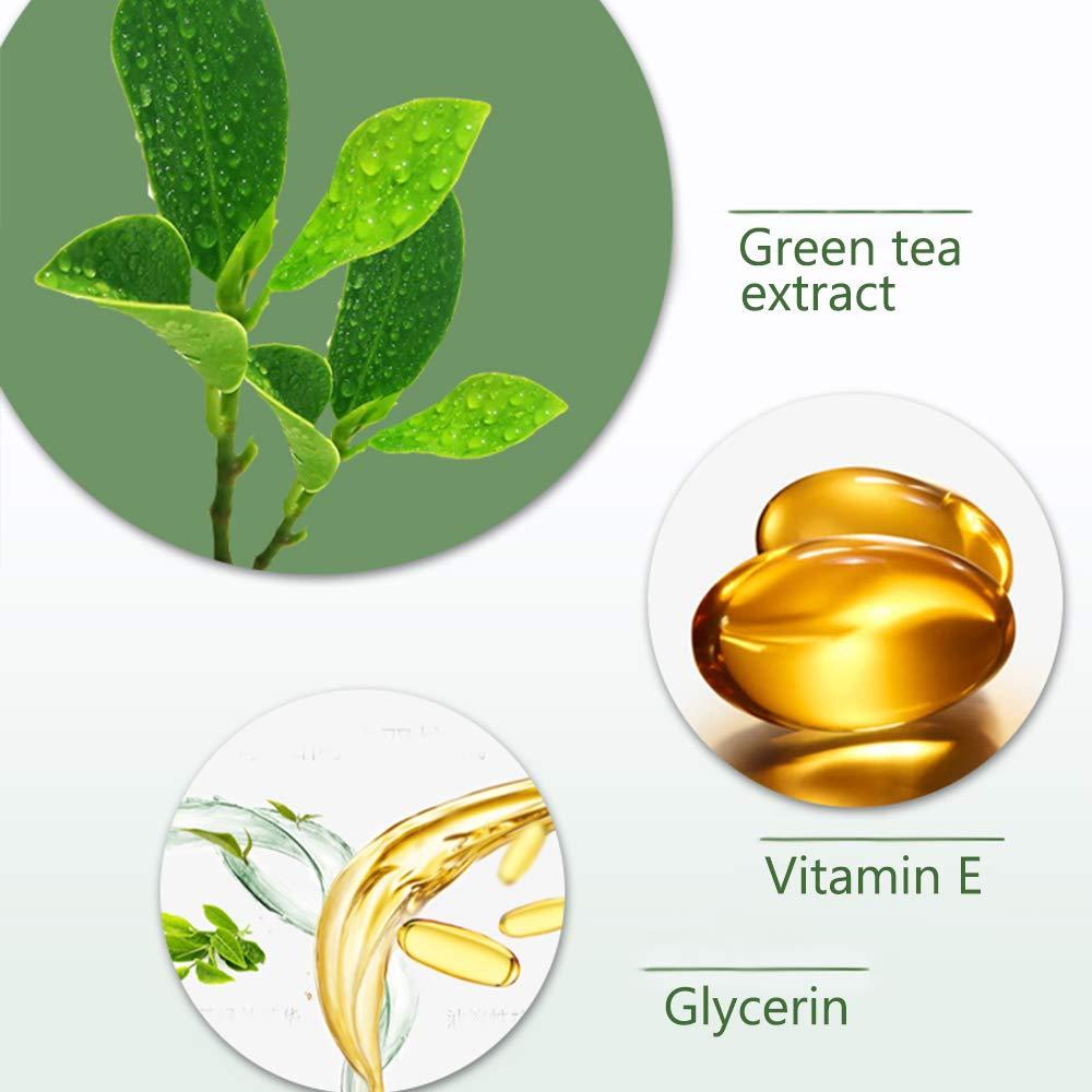 N\W Green-Tea Purifying Clay Stick Mask - Oil Control Anti-Acne Eggplant Solid Fine, Moisturizes and Controls The Oil, Acne Clearing, Blackhead Remover, Improves Texture of The Skin, Green,Purple