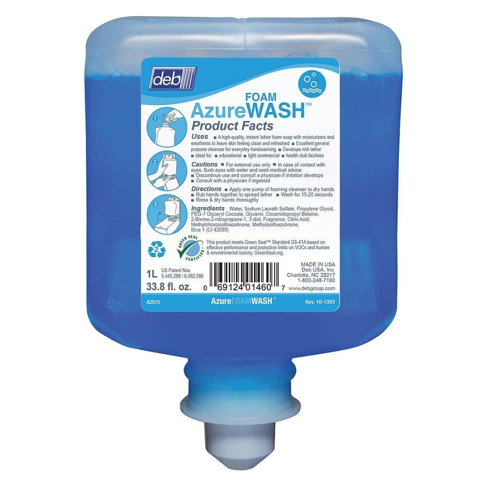 DEB SBS Inc. DEB-AZU1L - Deb Refresh Azure FOAM Wash 1000ml Refill, 6/CS